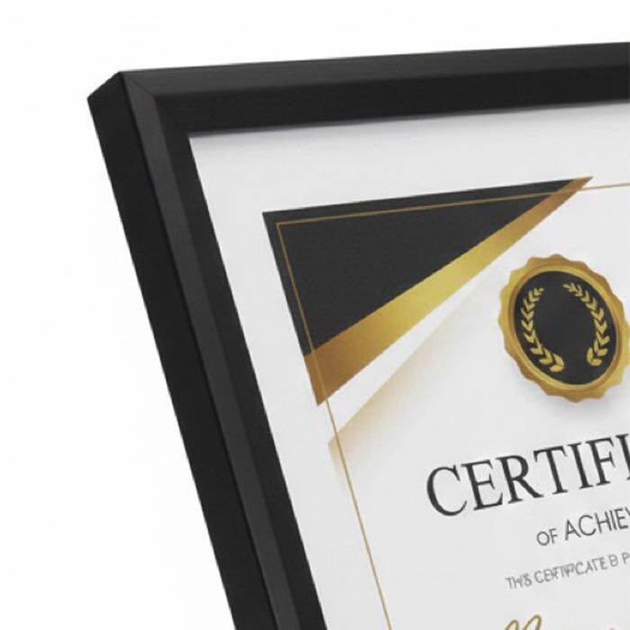 Duvar İçin Siyah Ahşap Fotoğraf Çerçevesi A4 - 6