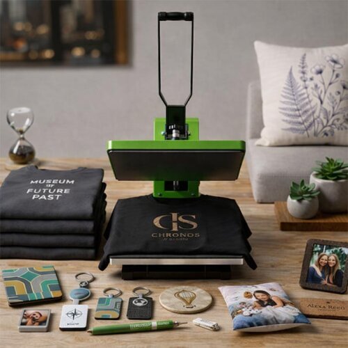 Düz Transfer Baskı Makinası HP3803 38x38cm Yeşil - Digitronix (1)