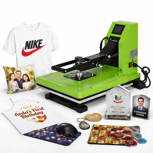 Düz Transfer Baskı Makinası HP3803 38x38cm Yeşil - Digitronix (1)