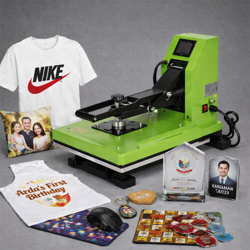Düz Transfer Baskı Makinası HP3803 38x38cm Yeşil - Digitronix (1)