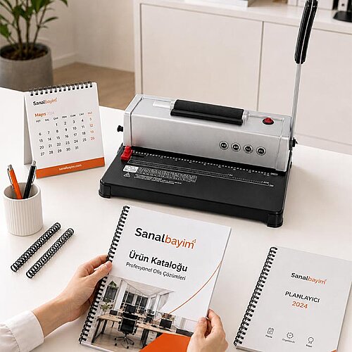 Elektrikli Helezon Spiral Ciltleme Makinesi S12 - Digitronix