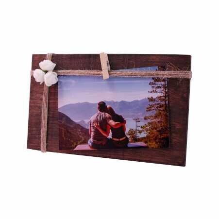 Elit Ahşap mandallı Fotoğraf Çerçevesi ikili - (1)