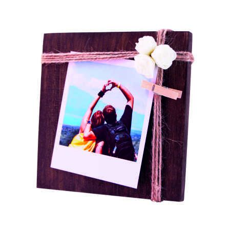 Elit Ahşap mandallı Fotoğraf Çerçevesi Tekli 15x15 - 1