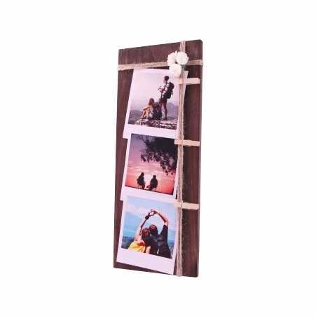 Elit Ahşap mandallı Fotoğraf Çerçevesi Üçlü - 1