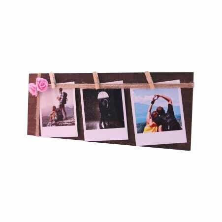 Elit Ahşap mandallı Fotoğraf Çerçevesi Üçlü - 5
