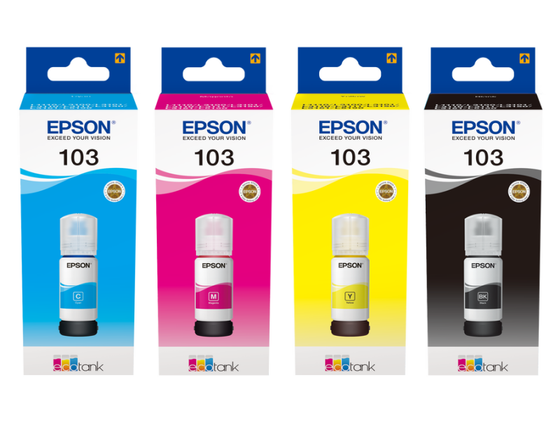 Epson 103 Eko Tank Mürekkep Seti 4 Renk - 1