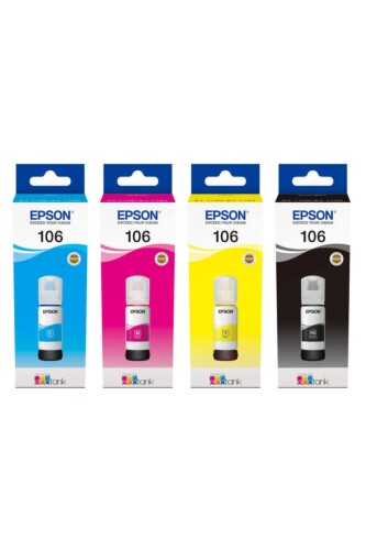 Epson 106 Eko Tank Mürekkep Seti 4 Renk - 1