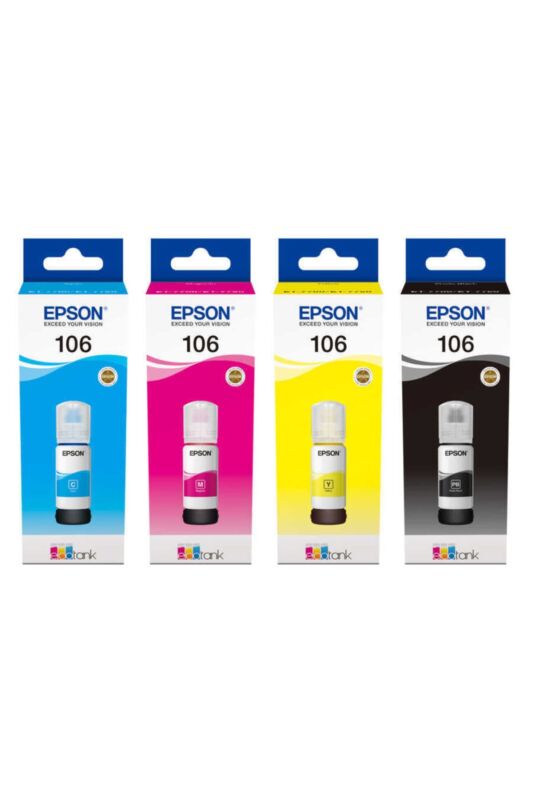 Epson 106 Eko Tank Mürekkep Seti 4 Renk - 1