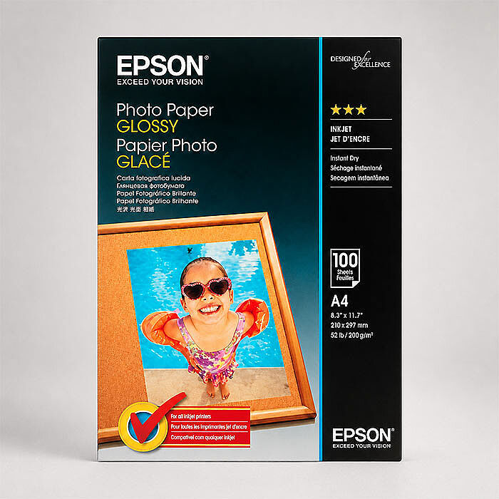 Epson A4 Parlak İnkjet Fotoğraf Kağıdı 200gr. 4254 - 1