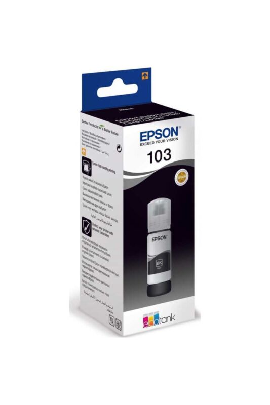 Epson C13T00S14A Eco Tank Mürekkep 103 Black - 1