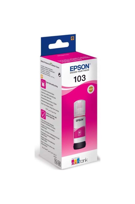 Epson C13T00S34A Eco Tank Mürekkep 103 Magenta - 1