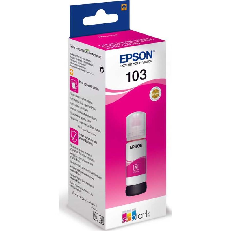 Epson C13T00S34A Eco Tank Mürekkep 103 Magenta - 2