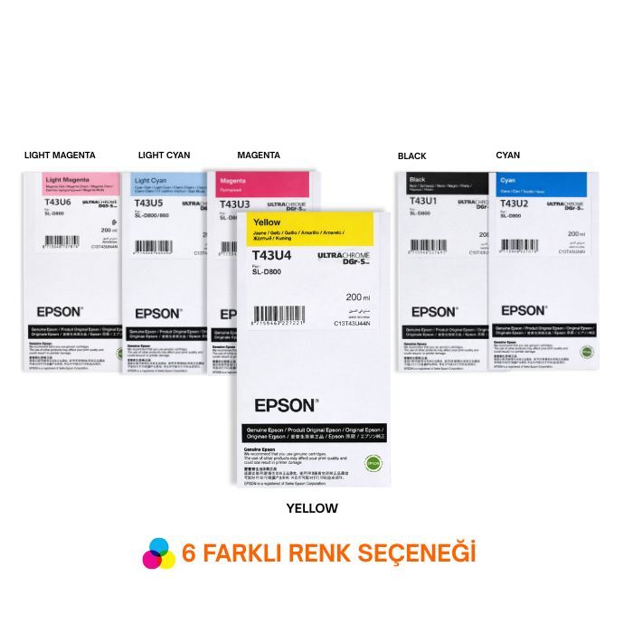 Epson Surelab SL-D800 için T43U Orijinal Mürekkep - 3