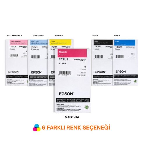 Epson Surelab SL-D800 için T43U Orijinal Mürekkep - 4