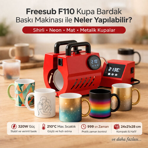 F110 Freesub Kupa Bardak Baskı Makinesi - (1)
