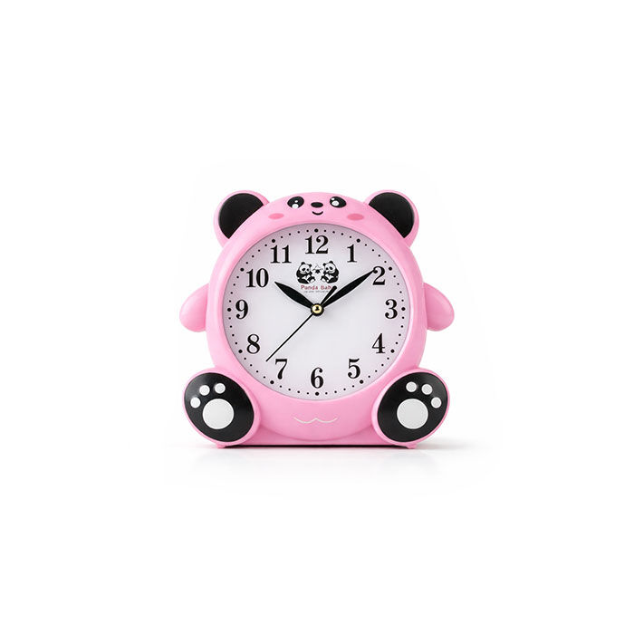 Fotoğraflı Ayıcık Çocuk Odası Saati Pembe - 3