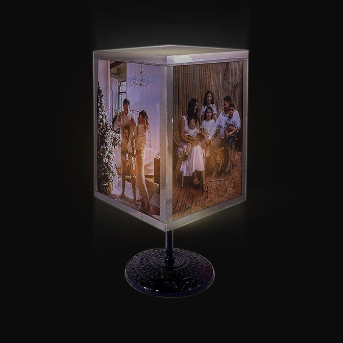 Fotoğraflı Gece Lambası Düz Kare - 2