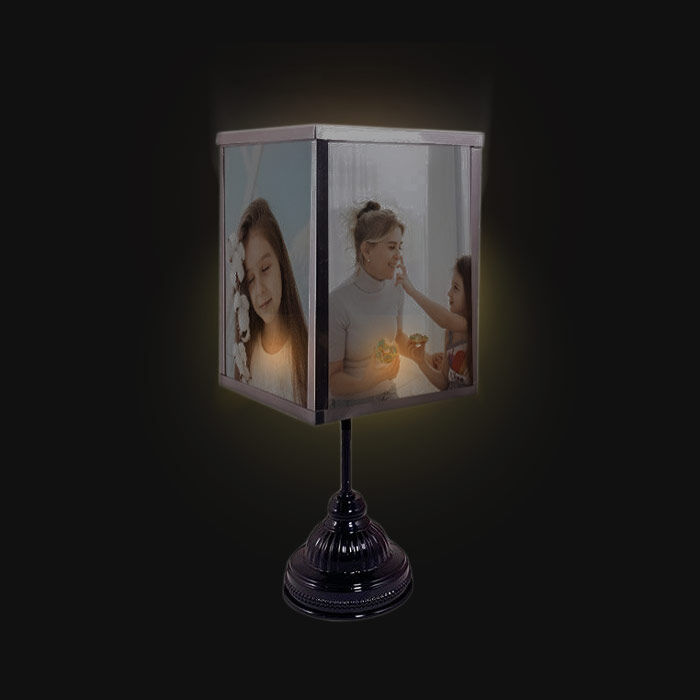 Fotoğraflı Gece Lambası Kubbe Kare - 2