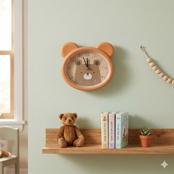 Fotoğraflı Panda Çocuk Odası Saatleri - 1