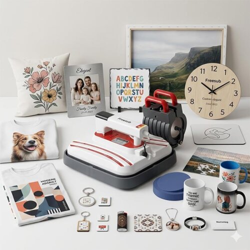 Freesub Combo Transfer Baskı Presi 25X30 P1210 - (1)