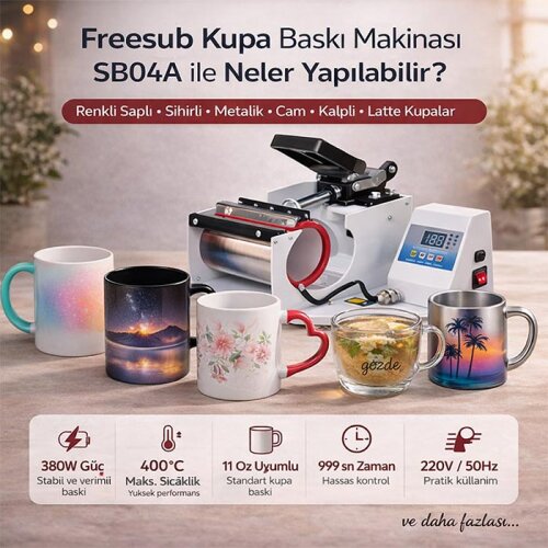 Freesub Kupa Baskı Makinası SB04A - (1)