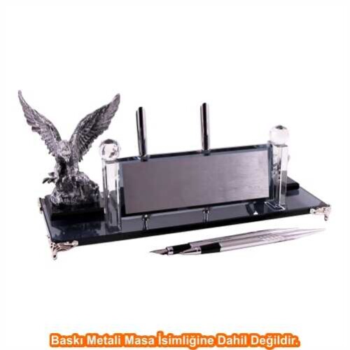 Gümüş Kartal Kristal Masa İsimliği KC1602 - 