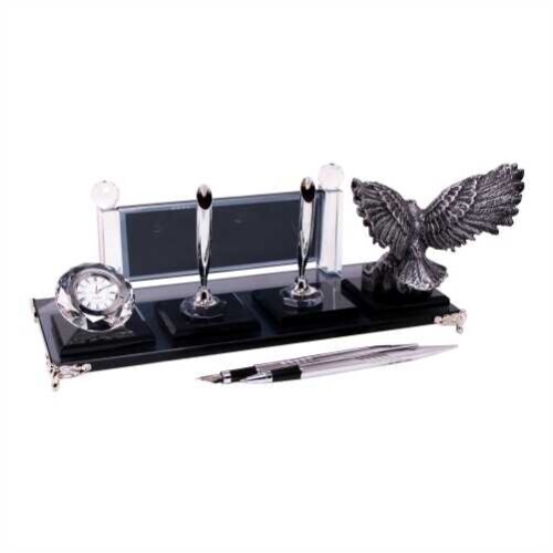 Gümüş Kartal Kristal Masa İsimliği KC1602 - (1)