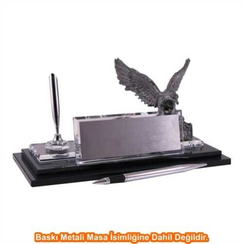 Gümüş Kartal Kristal Masa İsimliği KC1608 - 