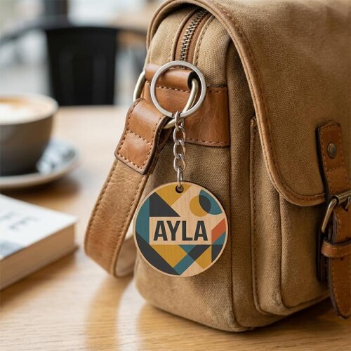 HDF Daire Anahtarlık Tek Taraflı 5cmx5cm - 3