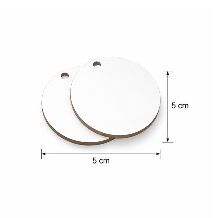 HDF Daire Anahtarlık Tek Taraflı 5cmx5cm - 9