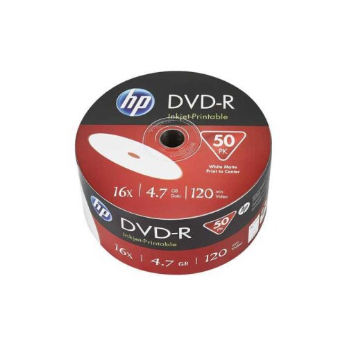 HP Printable 16X DVD-R 4,7 GB 50li Paket - 