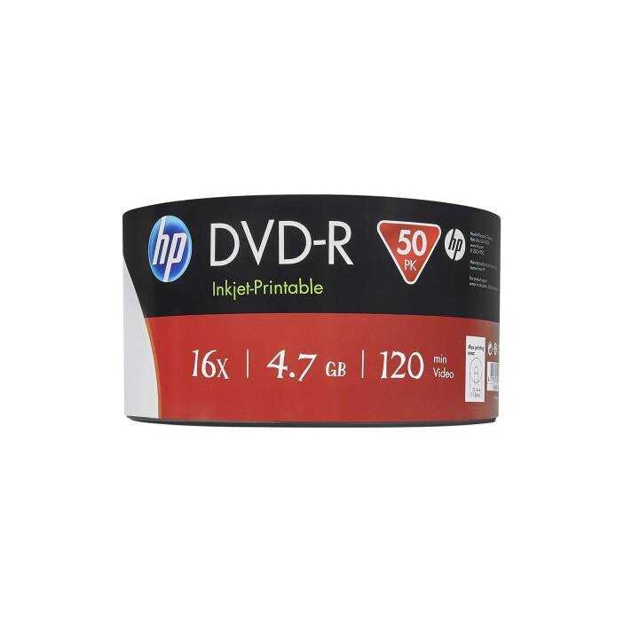 HP Printable 16X DVD-R 4,7 GB 50li Paket - 2