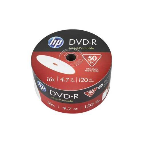 HP Printable 16X DVD-R 4,7 GB 50li Paket - 1