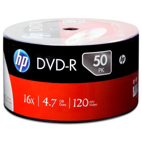 HP Printable DVD-R 4,7 GB 50li Paket - 
