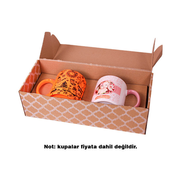 İkili Kupa Hediye Kutusu 1331 Antik Siyah - 2