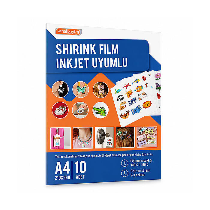 İnkjet Beyaz Rozet Baskı Filmi A4/10 - 2