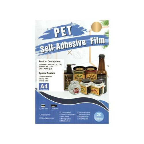 İnkjet Metalik Sticker Etiketler - (1)