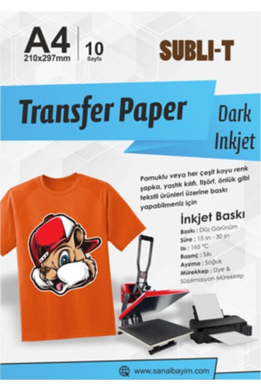 İnkjet Pamuklu Tişört Transfer Kağıtları - 1