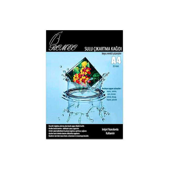 İnkjet Sulu Çıkartma Transfer Kağıtları - 1