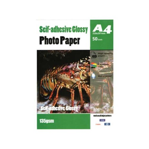 İnkjet Yapışkanlı Fotoğraf Kağıdı 50li Pk - 