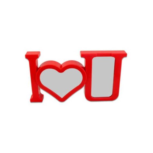 Sihirli Ayna I Love You Çerçeve Düğmeli USB 7734-4 - 4