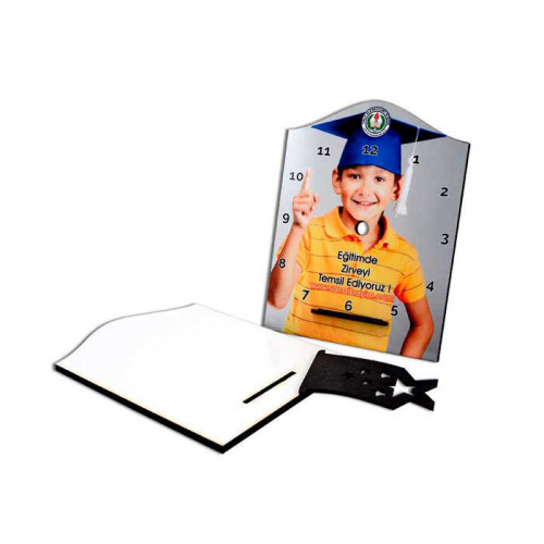 Kemerli HDF Masaüstü Saat - (1)