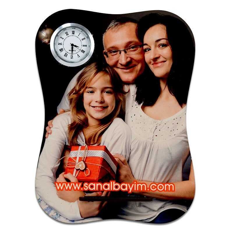 Kemik Şekilli HDF Masaüstü Saat - 1