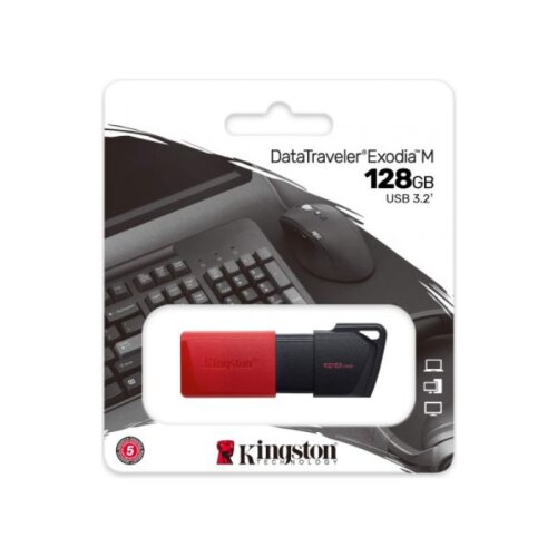 Kingston 128GB USB3.2 DataTraveler Exodia Bellek - 1