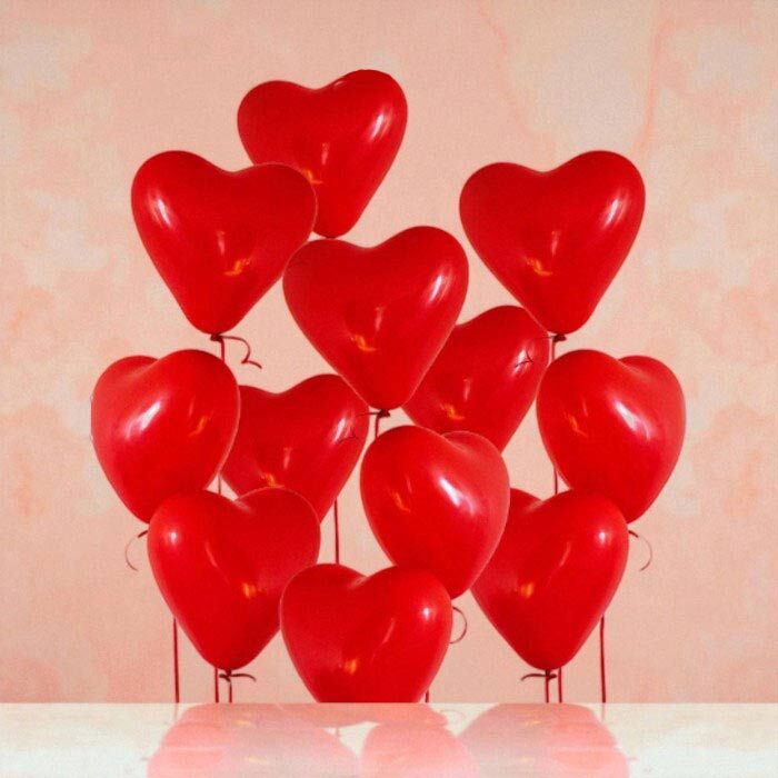 Kırmızı Kalp Balon - 15cm - 1