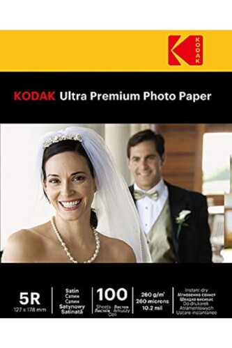 Kodak 13x18 Parlak İnkjet Fotoğraf Kağıdı 260gr. - Kodak