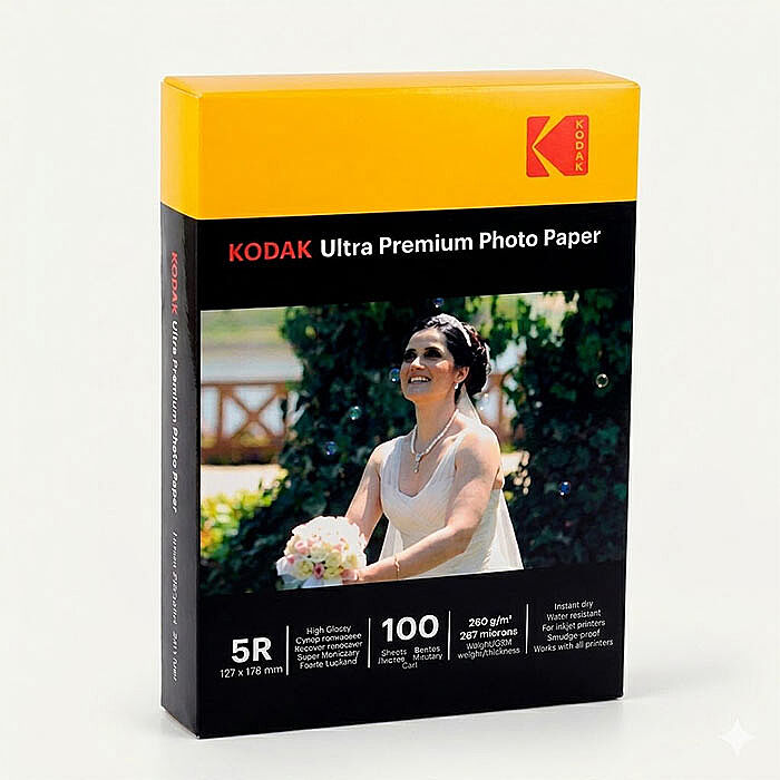 Kodak 13x18 Parlak İnkjet Fotoğraf Kağıdı 260gr. - 1