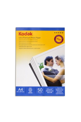 Kodak A4 Parlak İnkjet Fotoğraf Kağıdı 270gr. - Kodak