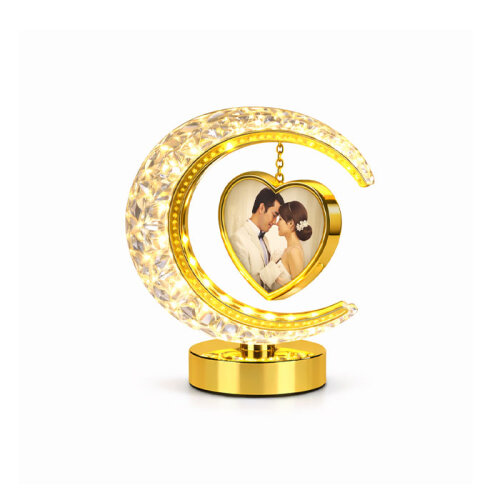 Kristal Ay Kalpli Işıklı Fotoğraf Çerçevesi - 3