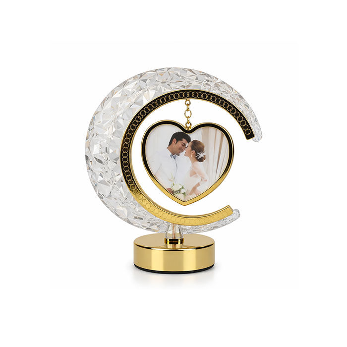 Kristal Ay Kalpli Işıklı Fotoğraf Çerçevesi - 4